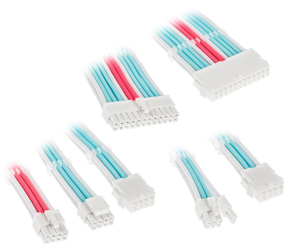 KOLINK Core Adept Power Extension Cable Kit - White, Neon Blue & Pure Pink image number 4 of 4