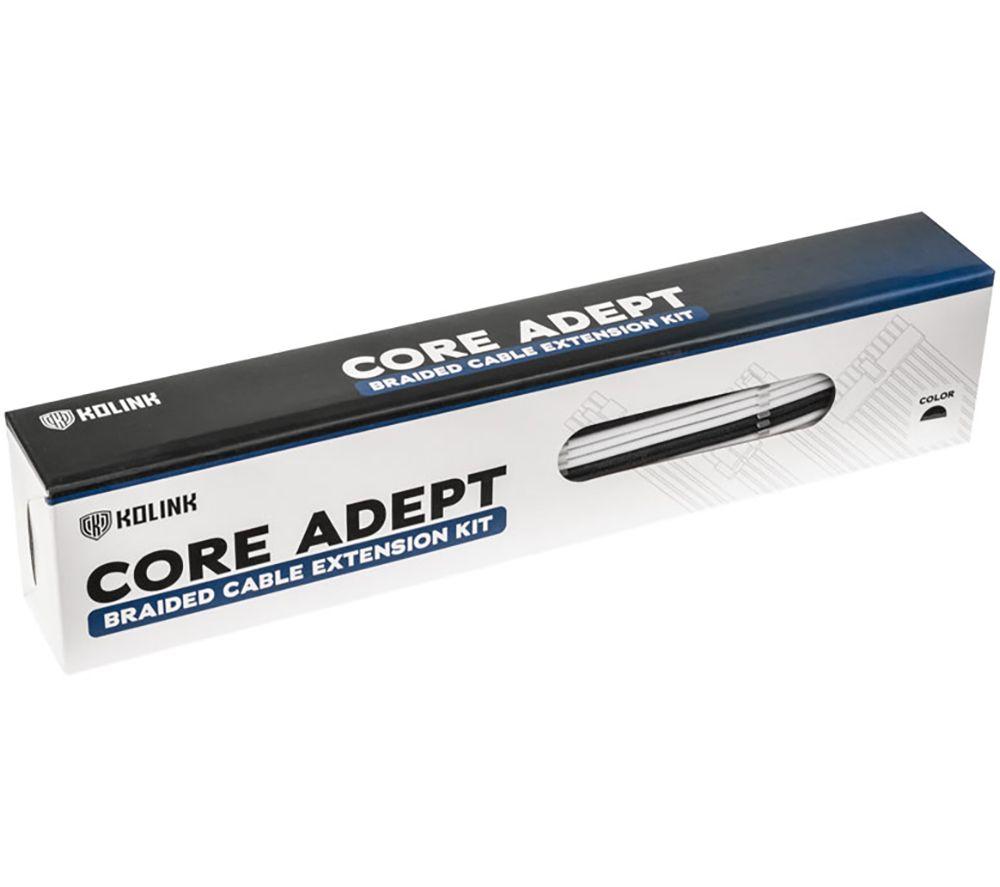 KOLINK Core Adept Power Extension Cable Kit - Black & White image number 3 of 4