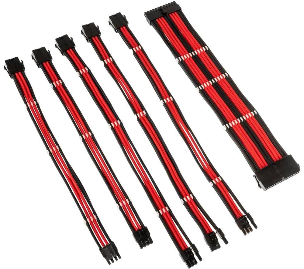 KOLINK Coreu0026tradeAdept Power Extension Cable Kit - Black & Red