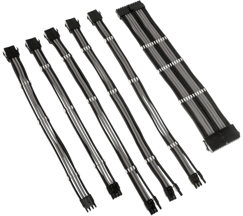 KOLINK Coreu0026tradeAdept Power Extension Cable Kit - Black & Grey