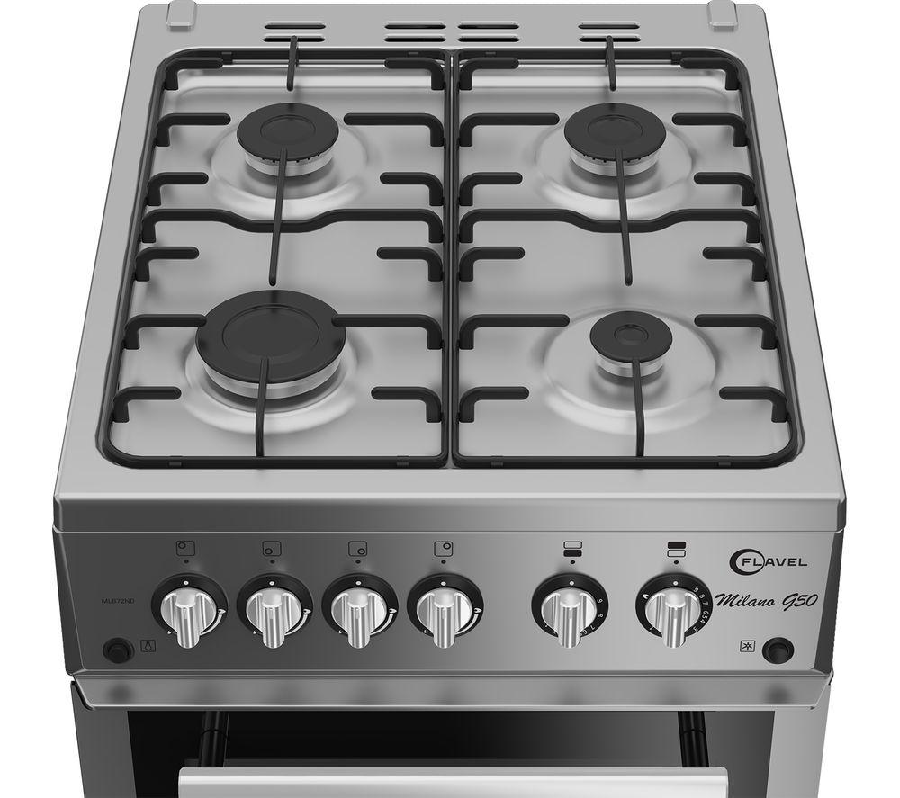 FLAVEL MLB72NDS 50 cm Gas Cooker - Silver image number 3 of 5