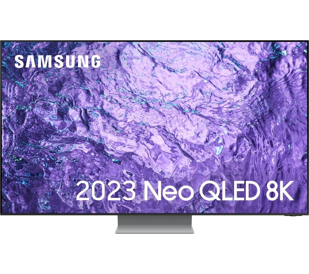 55 SAMSUNG QE55QN700CTXXU  Smart 8K HDR Neo QLED TV with Bixby & Alexa, Silver/Grey,Black