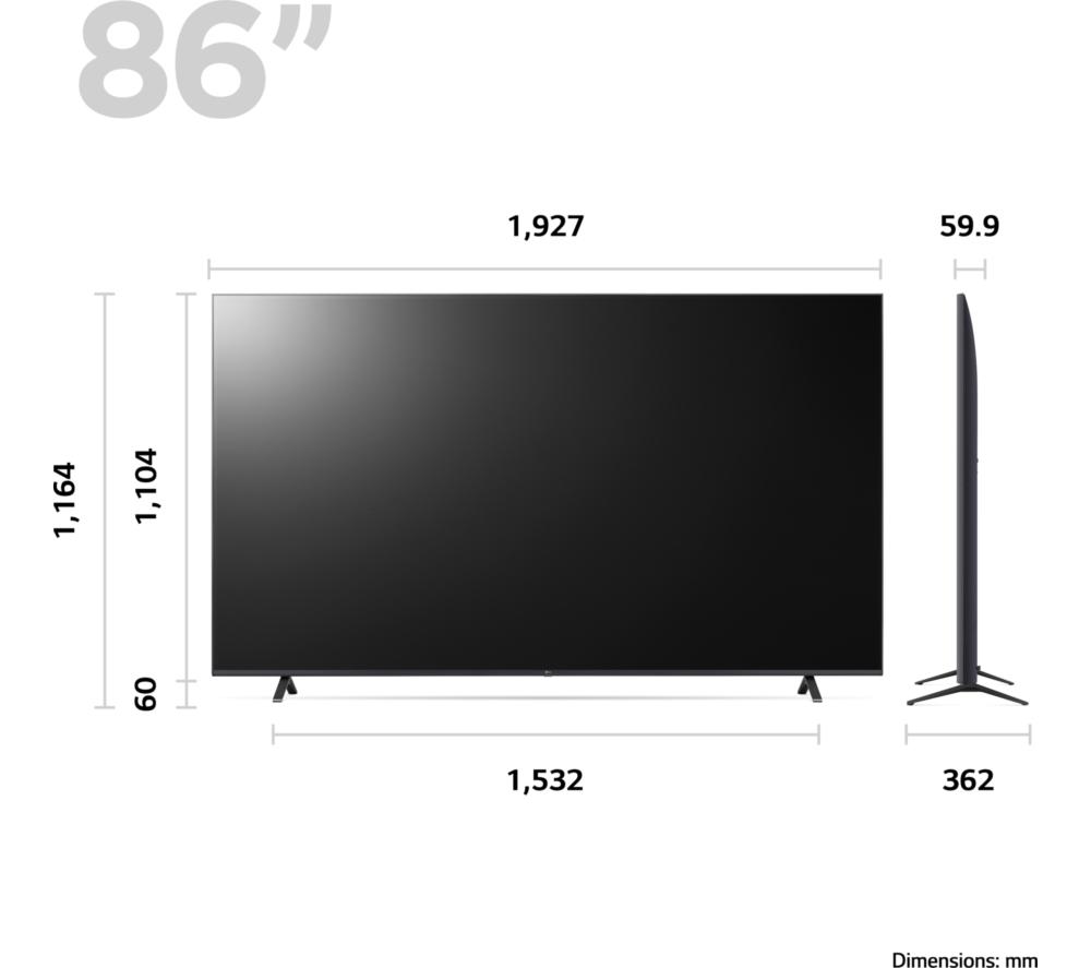 LG 86UR78006LB 86" Smart 4K Ultra HD HDR LED TV