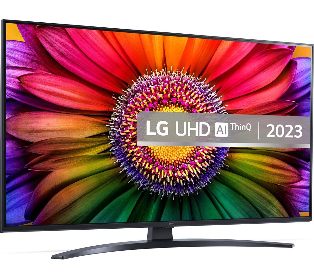 LG 43UR80006LJ (2023) LED HDR 4K Ultra HD Smart TV, 43 inch with Freeview  Play/Freesat HD, Ashed Blue