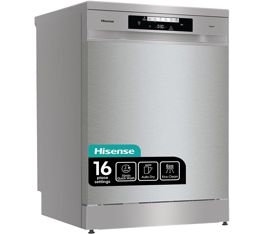 HISENSE HS643D60XUK Fullsize Dishwasher Stainless Steel