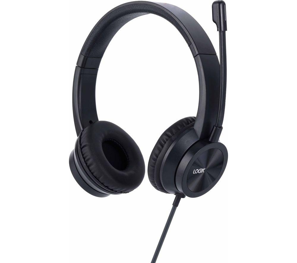 LOGIK LUSBHS24 Headset - Black image number 2 of 5