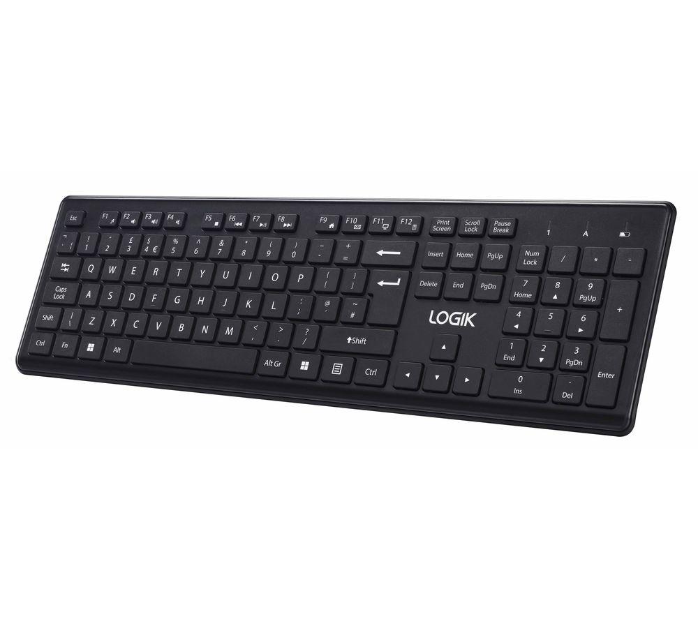Buy LOGIK LSLFSKB24 Silent Wireless Keyboard - Black