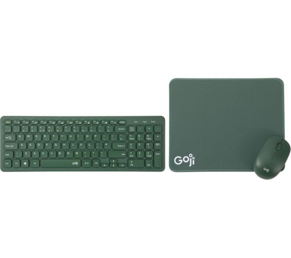 GOJI 3-in-1 Wireless Keyboard & Mouse Set - Green