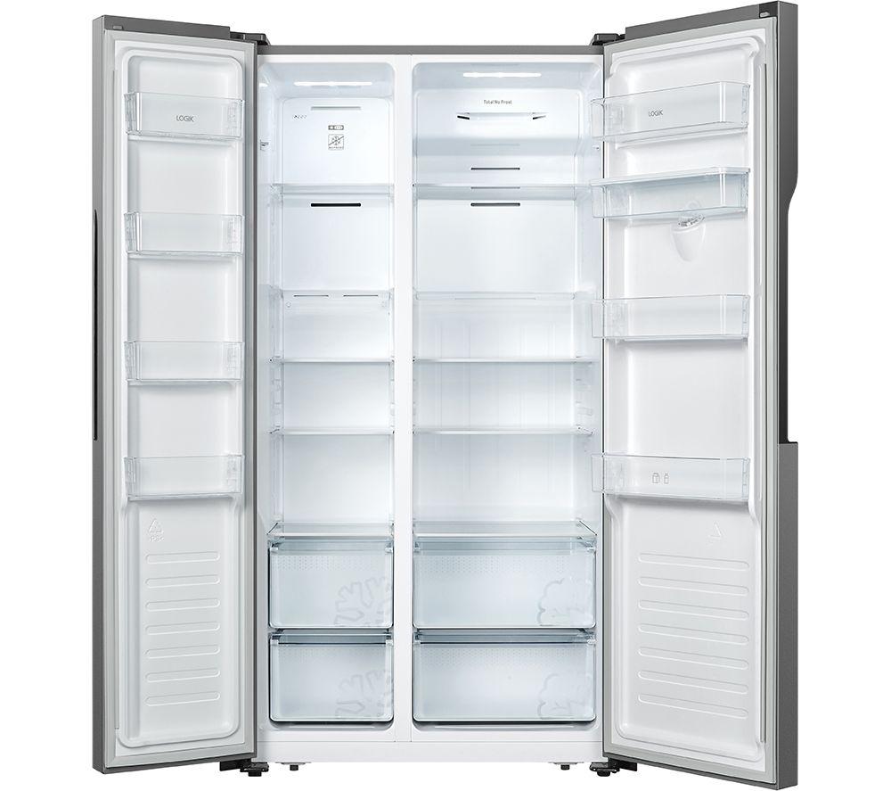 LOGIK LSBSDX23 American-Style Fridge Freezer - Inox image number 3 of 5
