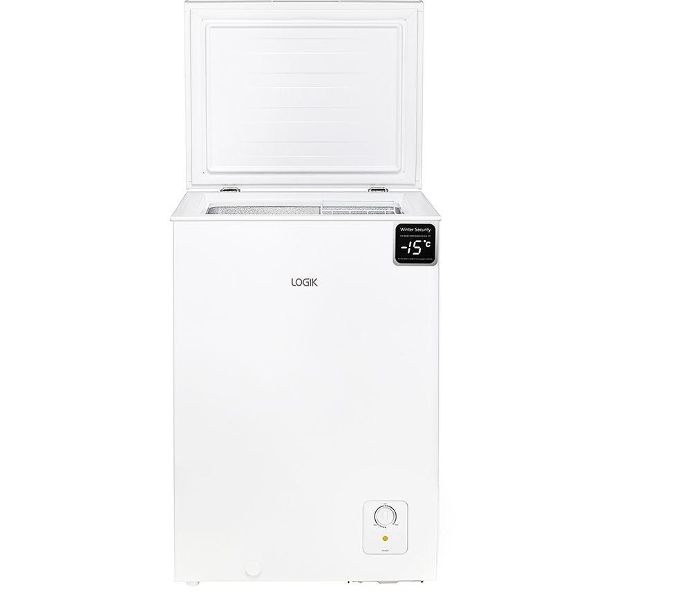 LOGIK L95CFW23 Chest Freezer - White, White