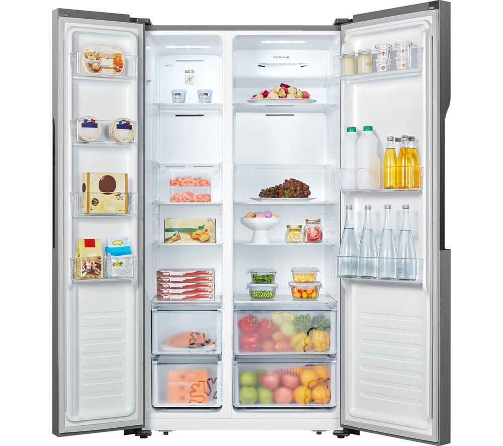 LOGIK LSBSX23 American-Style Fridge Freezer - Inox image number 4 of 5