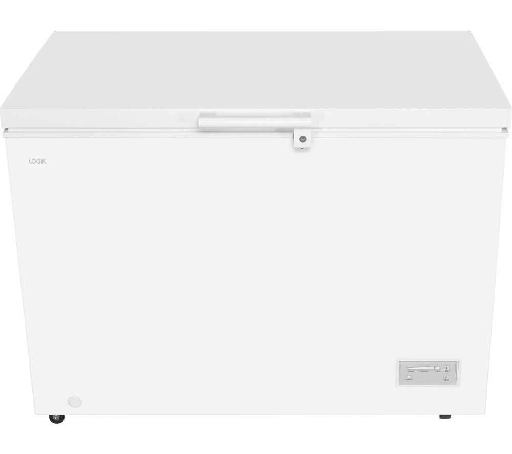 LOGIK L308CFW23 Chest Freezer - White, White