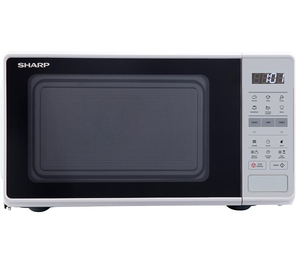 SHARP RS172TW Compact Solo Microwave - White, White