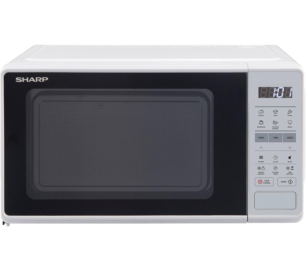 SHARP RS172TW Compact Solo Microwave - White image number 3 of 10