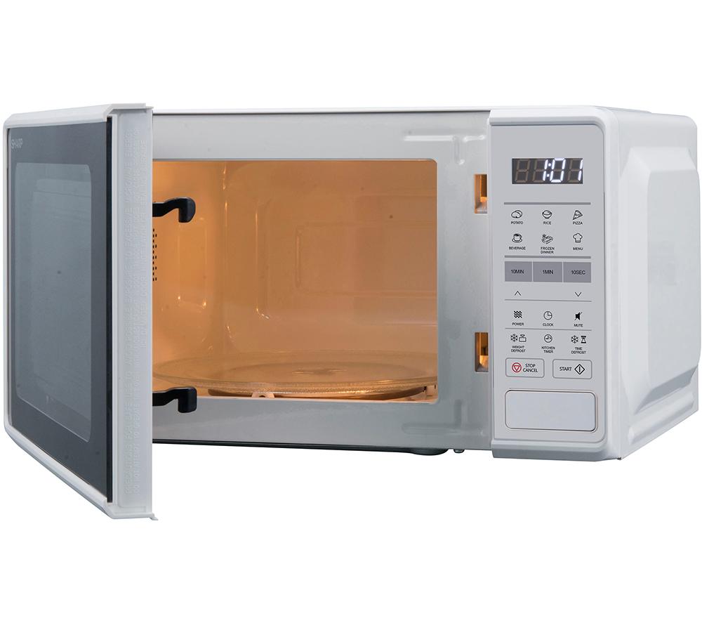 SHARP RS172TW Compact Solo Microwave - White image number 4 of 10