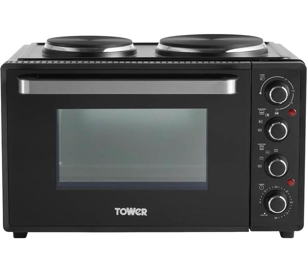TOWER T14044 Electric Mini Oven - Black, Black