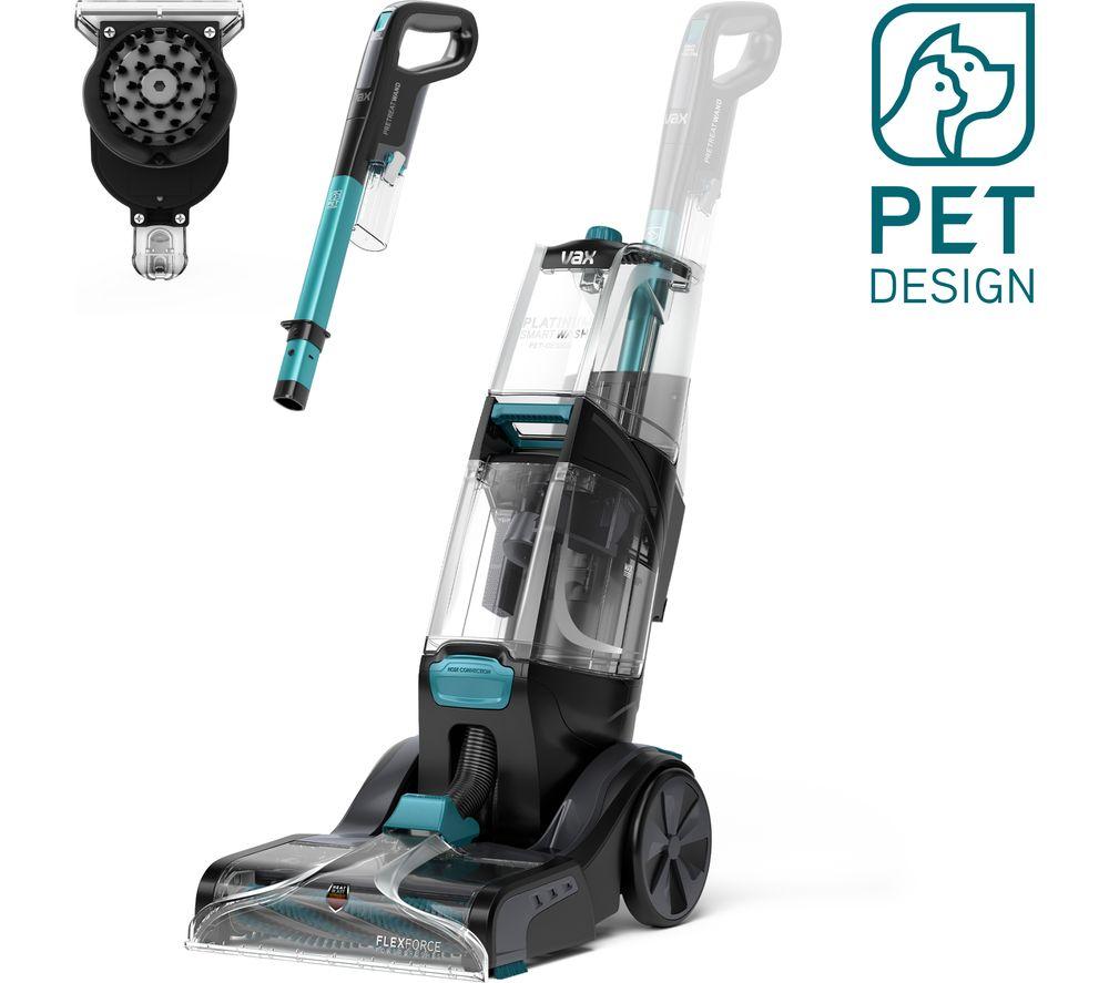 VAX Platinum Smartwash Pet-Design Upright Carpet Cleaner - Charcoal & Teal image number 11 of 11