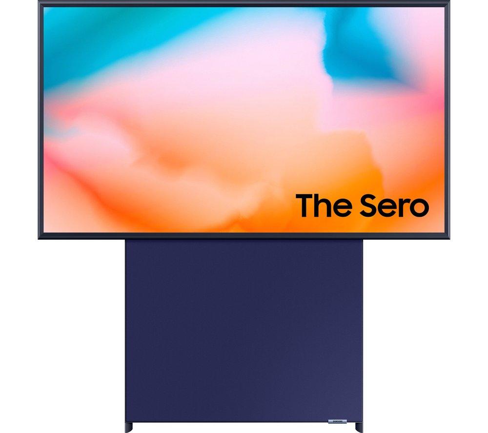 SAMSUNG The Sero QE43LS05BGUXXU  Smart 4K Ultra HD HDR QLED TV with Bixby & Alexa - Navy Blue, Blue