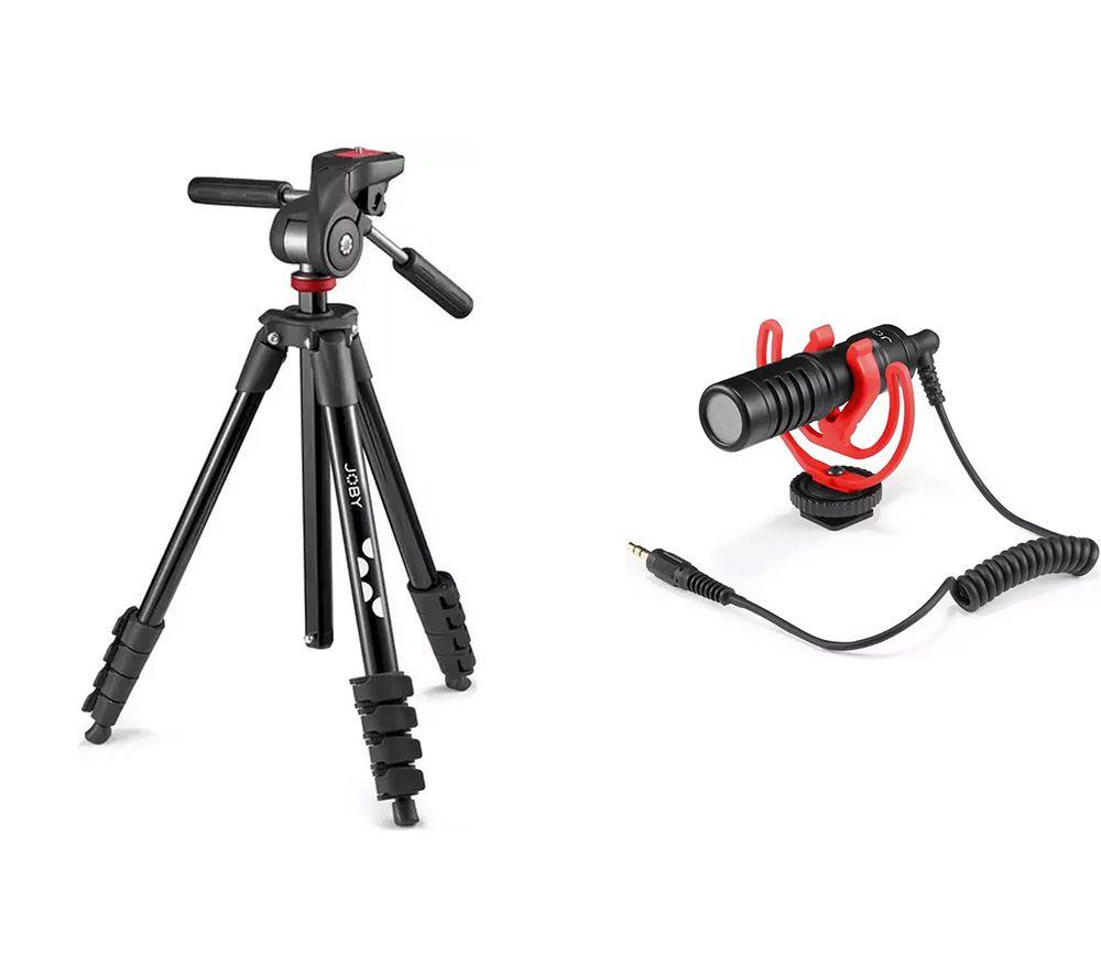 Joby Compact Advanced Tripod & Wavo Mobile JB01643-BWW Camera Microphone Bundle review