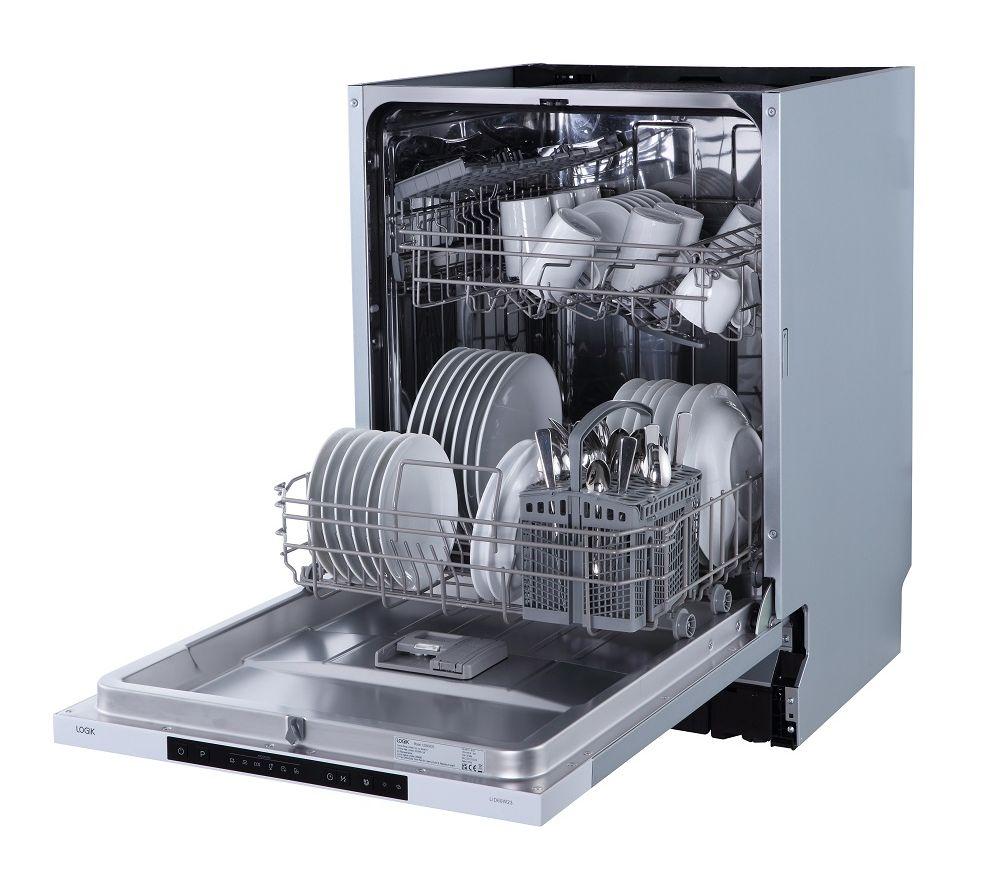 LOGIK LID60W23 Full-size Fully Integrated Dishwasher image number 8 of 9