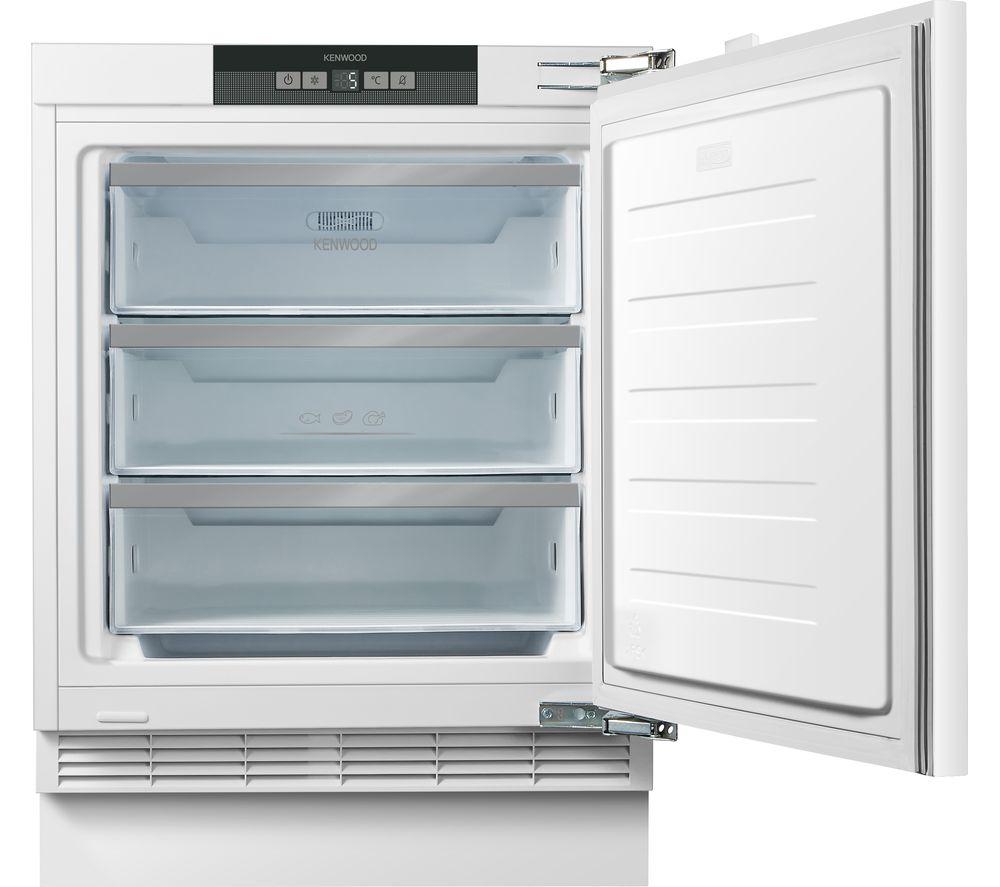 KENWOOD KIF60W23 Integrated Undercounter Freezer - Fixed Hinge, White