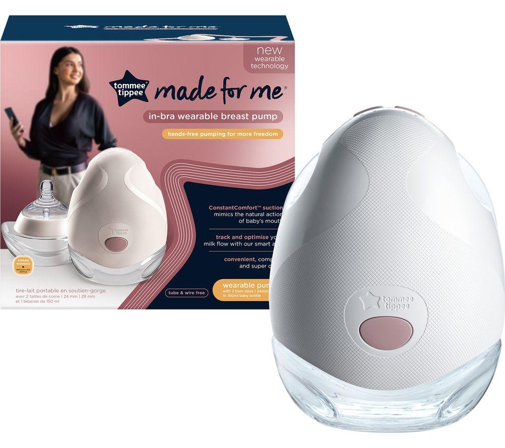TOMMEE TIPPEE Made for Me Single Electric Wearable Breast Pump - White image number 3 of 4
