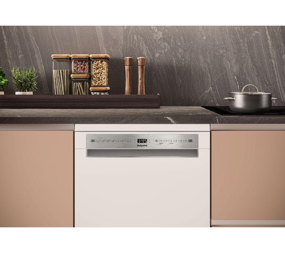 HOTPOINT Maxi Space H7F HS41 UK Full-size Dishwasher - White image number 7 of 15