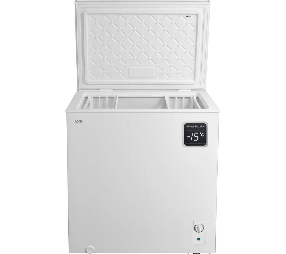 LOGIK L198CFW23 Chest Freezer - White, White