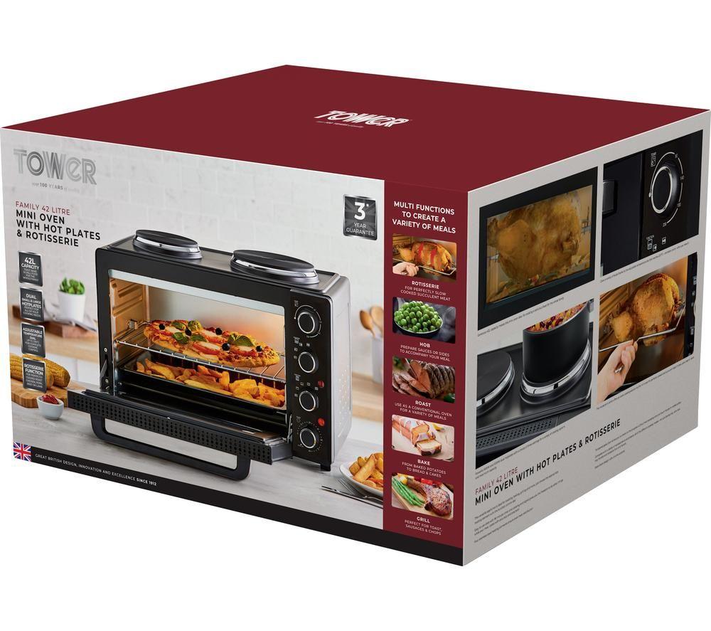 TOWER T14045 Electric Mini Oven - Black image number 10 of 10