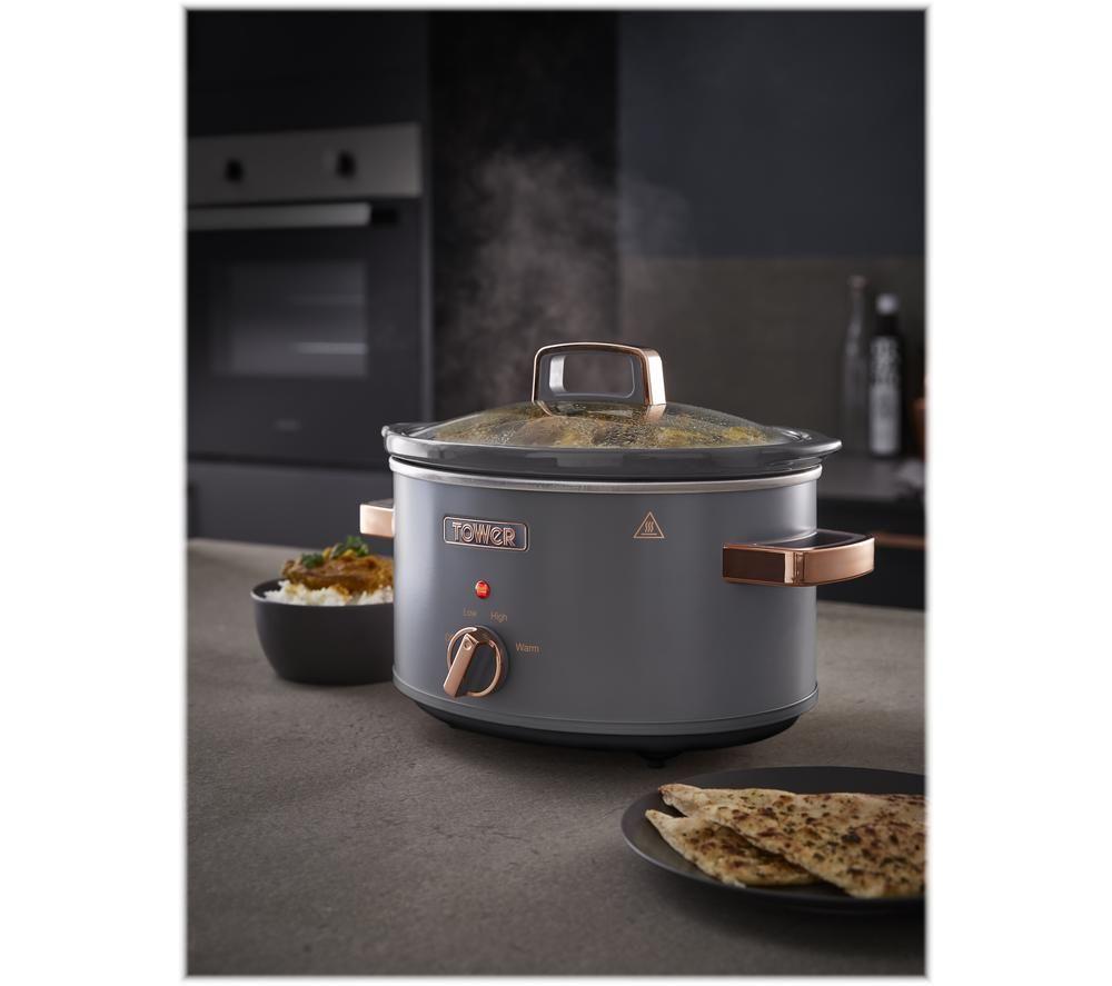 TOWER Cavaletto T16042GRY Slow Cooker - Grey image number 5 of 13