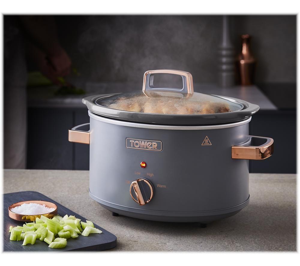 TOWER Cavaletto T16042GRY Slow Cooker - Grey image number 6 of 13