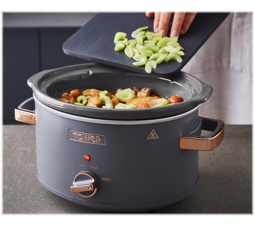 TOWER Cavaletto T16042GRY Slow Cooker - Grey image number 7 of 13