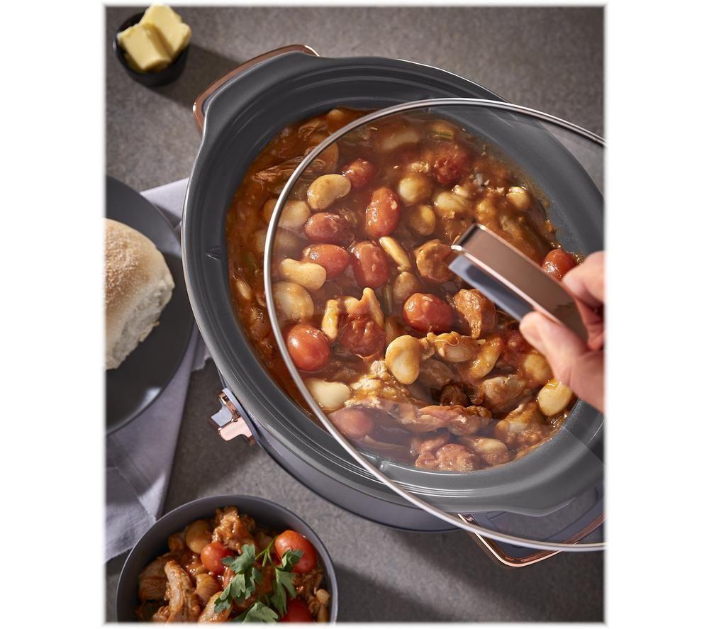 TOWER Cavaletto T16042GRY Slow Cooker - Grey image number 8 of 13