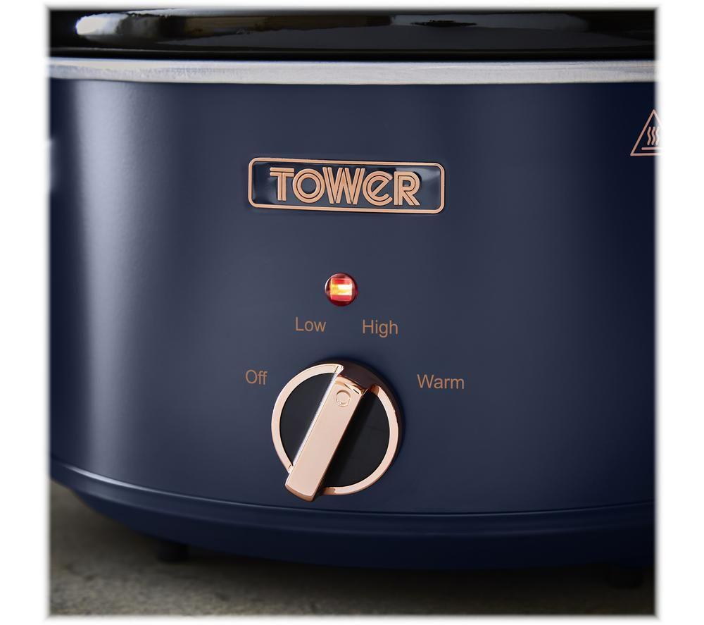 TOWER Cavaletto T16042MNB Slow Cooker - Blue image number 3 of 8