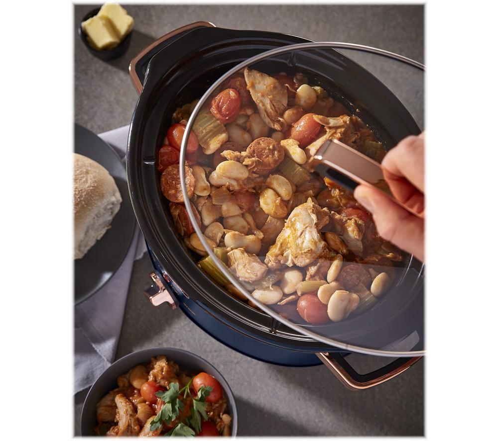 TOWER Cavaletto T16042MNB Slow Cooker - Blue image number 7 of 8