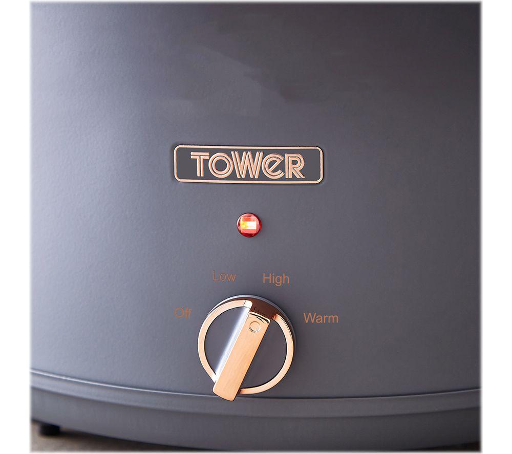 TOWER Cavaletto T16043GRY Slow Cooker - Grey image number 3 of 9