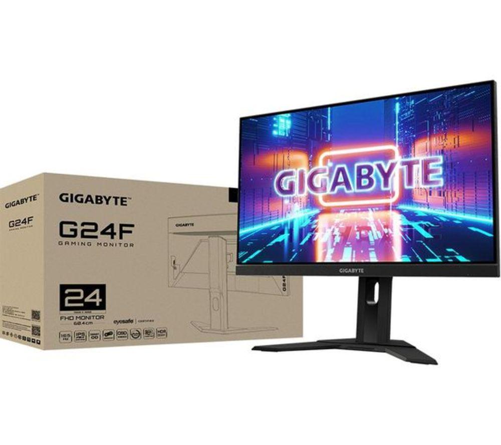 GIGABYTE G24F2 Full HD 24" IPS LCD Gaming Monitor - Black image number 7 of 8