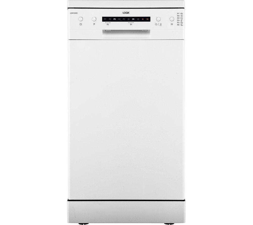 LOGIK EPP LDW45W23 Slimline Dishwasher - White, White