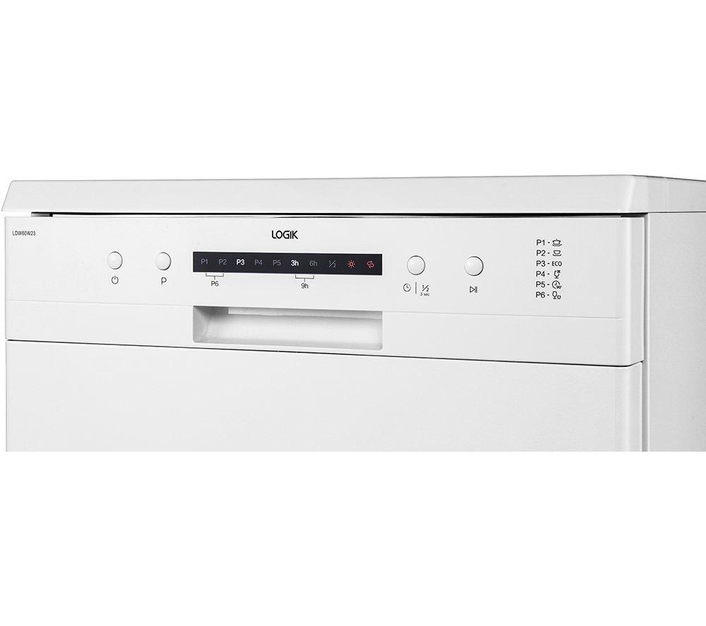 LOGIK LDW60W23 Full-Size Dishwasher - White image number 3 of 11