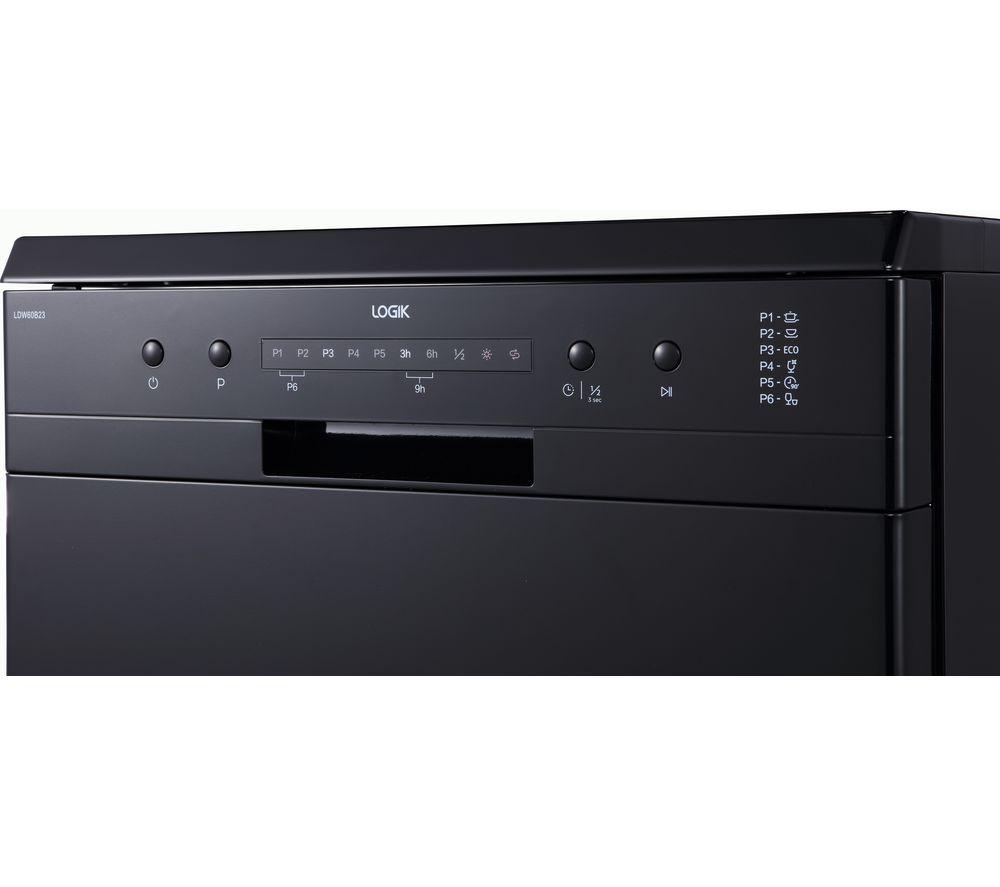 LOGIK LDW60B23 Full-size Dishwasher - Black image number 4 of 10