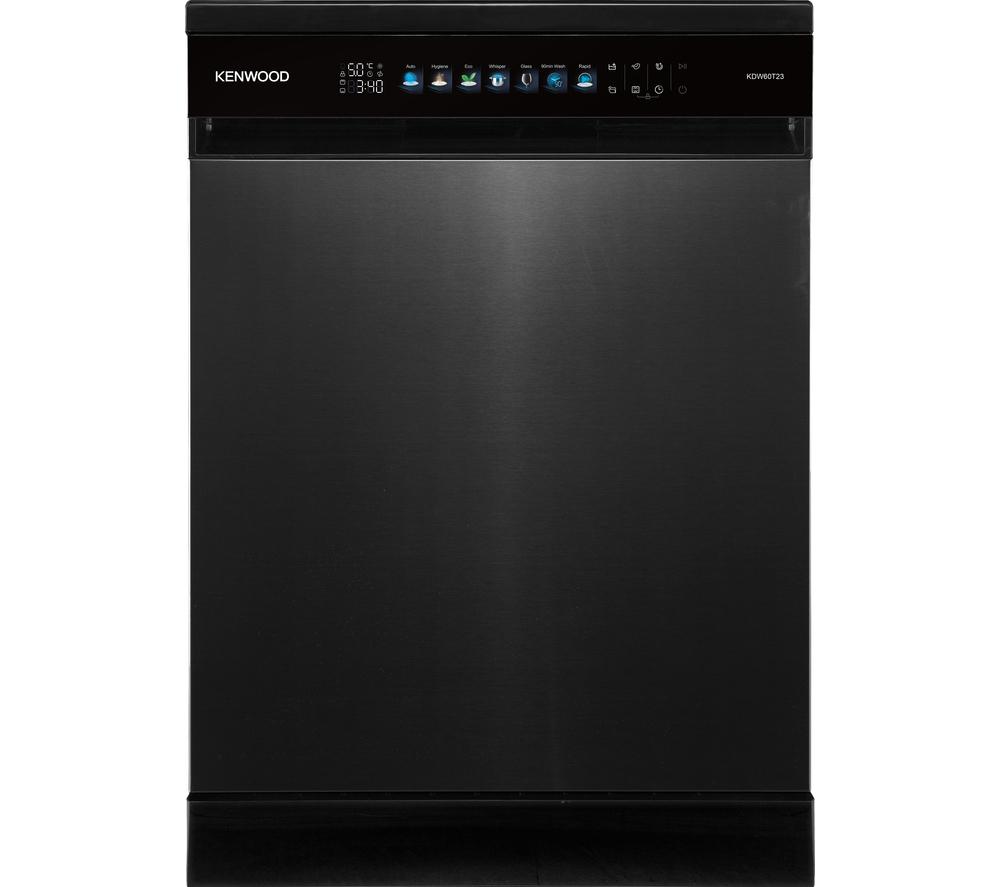 KENWOOD KDW60T23 Full-size Dishwasher – Dark Inox, Silver/Grey