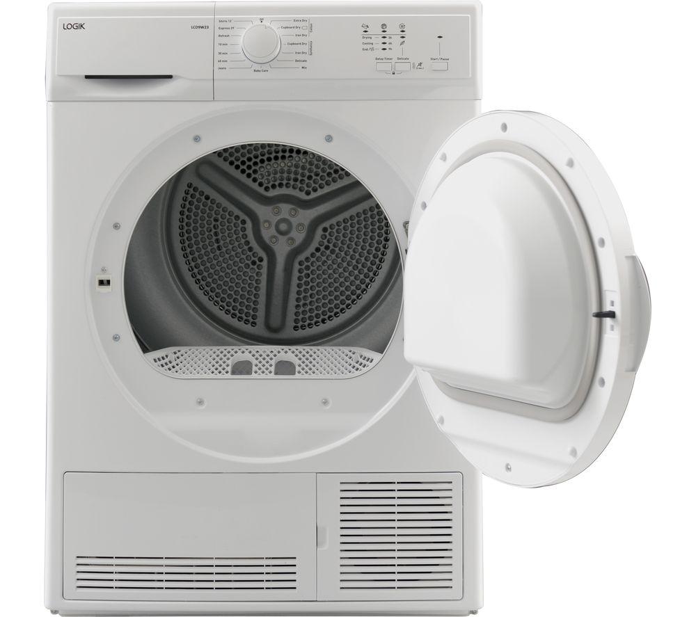 LOGIK LCD9W23 9 kg Condenser Tumble Dryer - White image number 2 of 6
