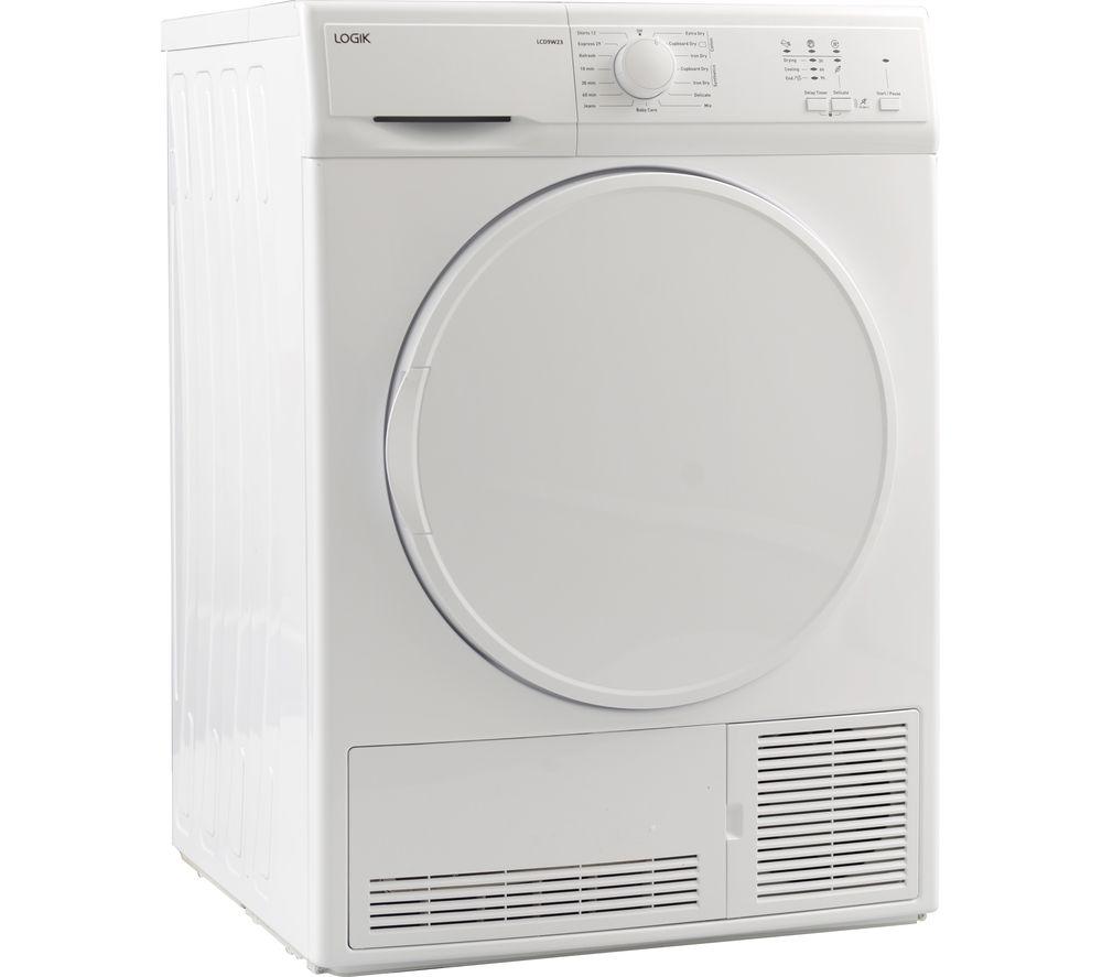 LOGIK LCD9W23 9 kg Condenser Tumble Dryer - White image number 3 of 6