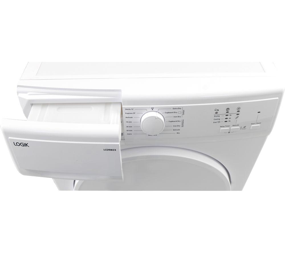 LOGIK LCD9W23 9 kg Condenser Tumble Dryer - White image number 5 of 6