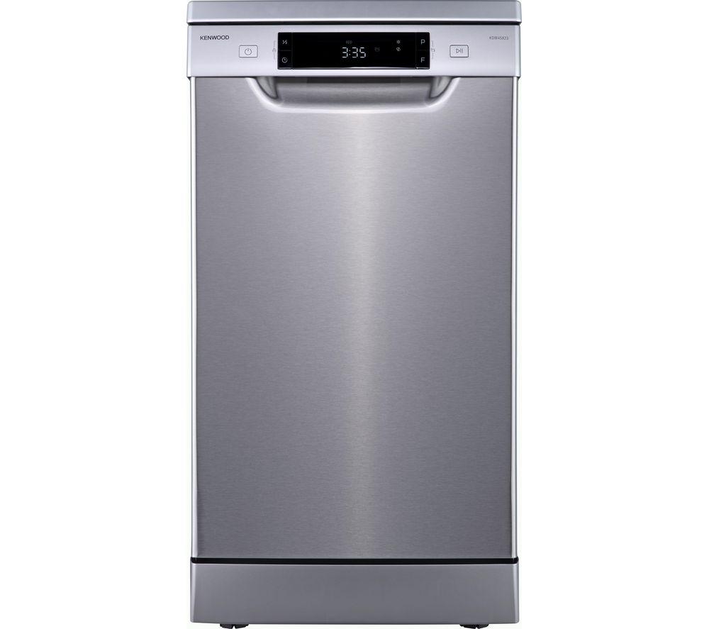 KENWOOD KDW45X23 Slimline Dishwasher – Silver, Stainless Steel