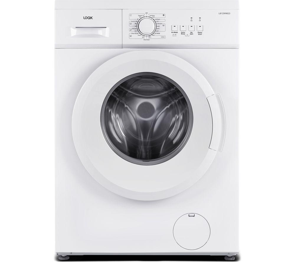 LOGIK L612WM23 6 kg 1200 Spin Washing Machine - White, White