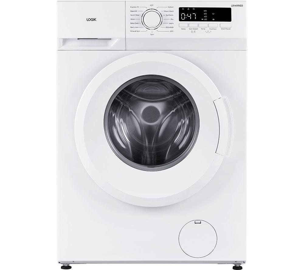 LOGIK L814WM23 8 kg 1400 Spin Washing Machine - White, White