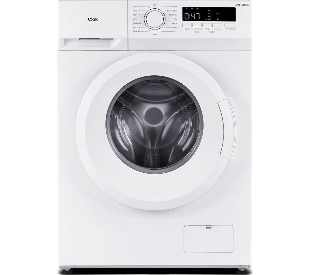 Image of LOGIK L1014WM23 10 kg 1400 Spin Washing Machine - White, White