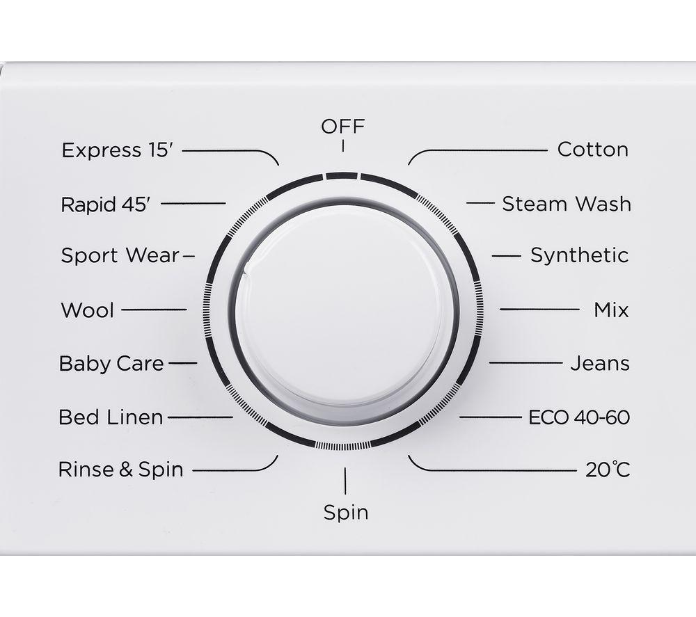 LOGIK L1014WM23 10 kg 1400 Spin Washing Machine - White image number 4 of 9