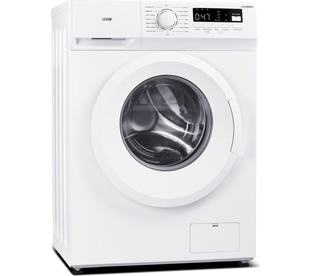 LOGIK L1014WM23 10 kg 1400 Spin Washing Machine - White image number 9 of 9
